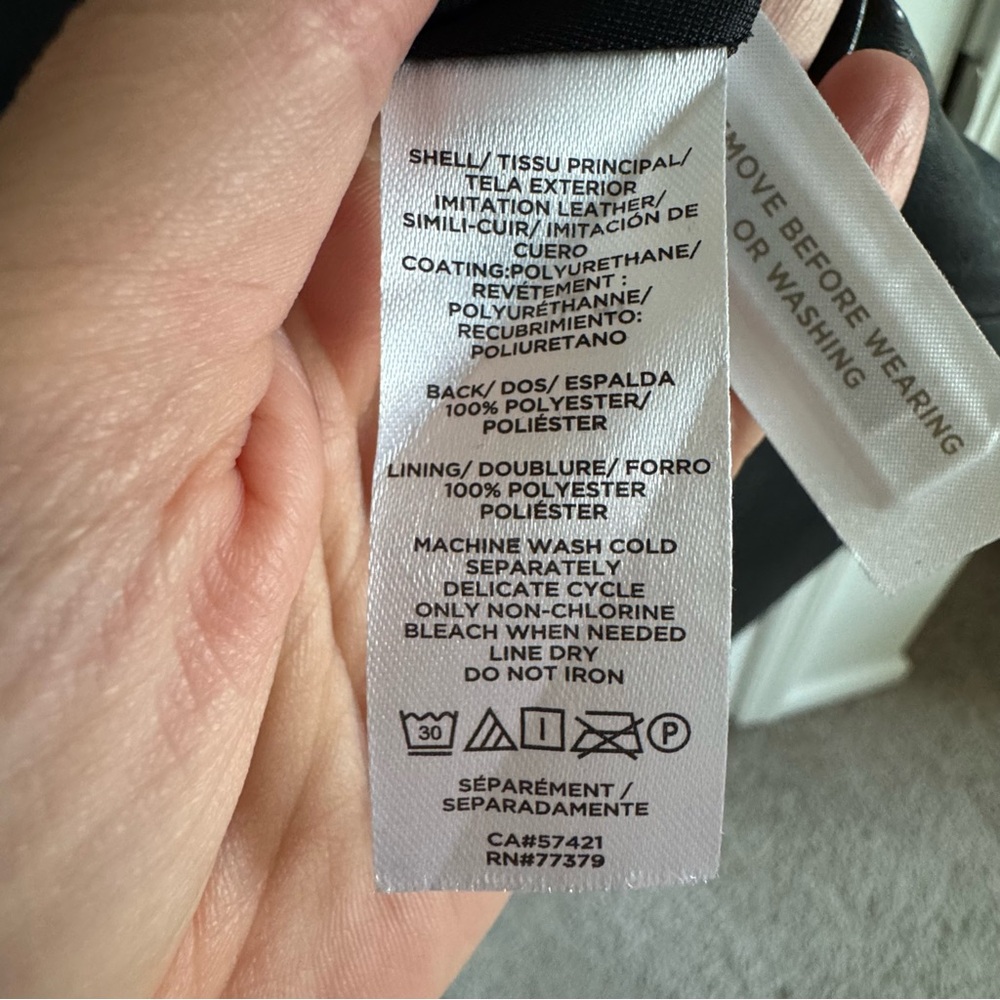 Ann Taylor Black Leather Dress - Picture 6 of 6
